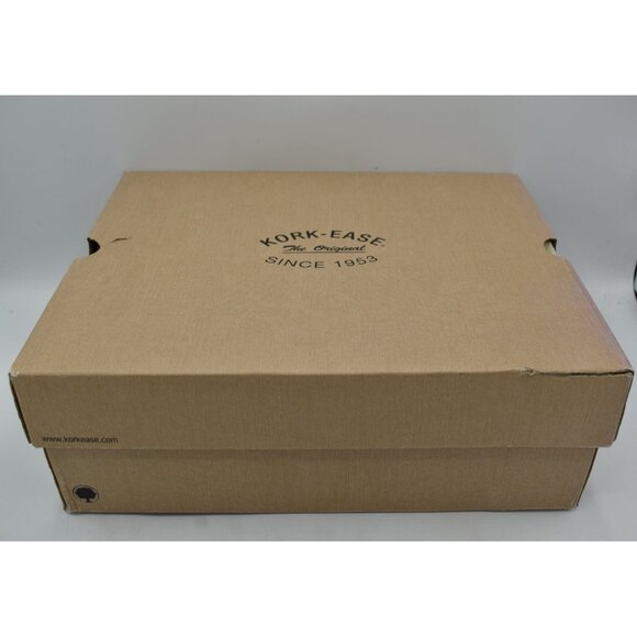 KorkEase Womens 8.5 Modeste Black Leather Stacked Heeled Penny Loafer Pump Shoes - Picture 12 of 13